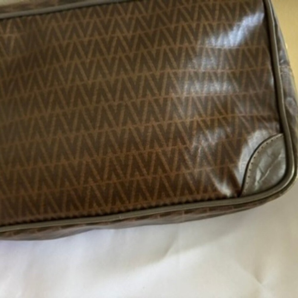 Mario Valentino‎ Clutch Bag Brown PVC - Picture 13 of 16